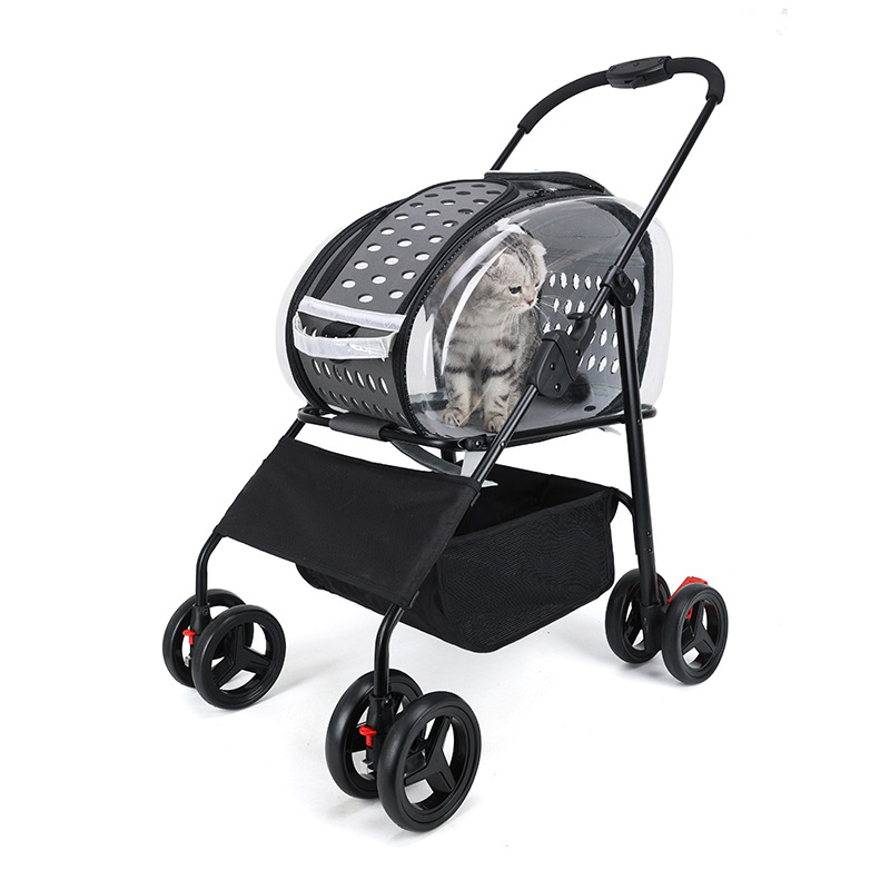 Lightweight and foldable dog stroller